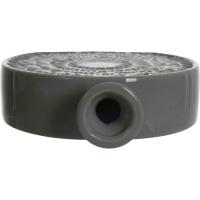 Jarrón verde semiredondo KASA, 15,6x4,6x15 cm