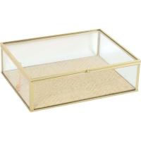 Caja dorada KASA, 6x15,5x20cm