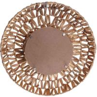 Espejo con marco trenzado KASA, 46x1x46cm