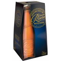 Cerveza Rivera reposada RIVERA REPOSADA, pack botellin 4x33 cl
