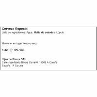 Cerveza Rivera reposada RIVERA REPOSADA, pack botellin 4x33 cl