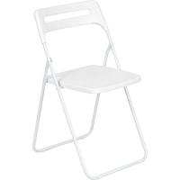 Silla plegable blanca, acero y polipropileno, Split KALLPA, 43x44x80 cm