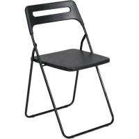 Silla plegable negra, acero y polipropileno, Split KALLPA, 43x44x80 cm