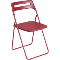 Silla plegable roja, acero y polipropileno, Split KALLPA, 43x44x80 cm