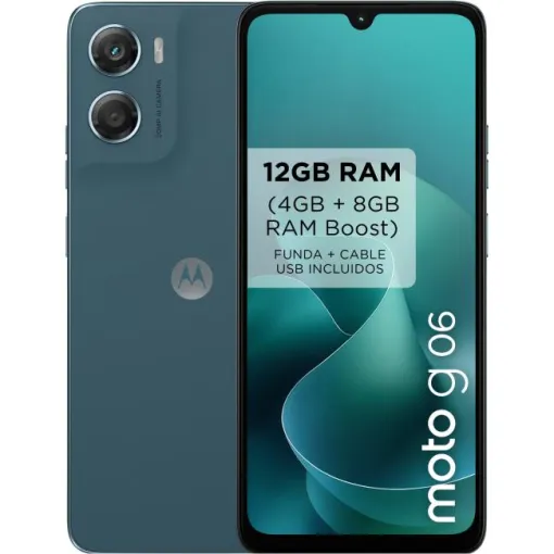 Smartphone libre Blue 4/256 GB, Moto G06 MOTOROLA