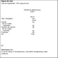 Agua de mar botella MARAQUA, botella 2 litros Agua de mar botella MARAQUA, botella 2 litros