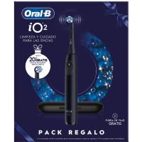 Cepillo dental Oral-B Io2 negro + funda + 2 recambios BRAUN
