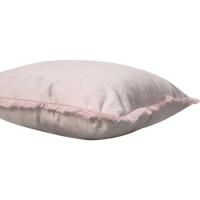 Cojín de terciopelo rosa claro KASA, 45x45 cm