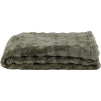 Plaid manta verde Bubble KASA, 130x160 cm