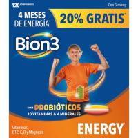 Multivitaminas Energía BION3, caja 120 uds