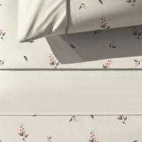 Juego de sábanas 4 piezas, 100% microfibra, diseño Bella A.MIRÓ, talla 150 cm