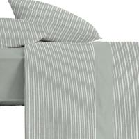 Juego de sábanas 4 piezas, 100% microfibra, diseño Raya A.MIRÓ, talla 150 cm