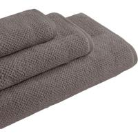 Toalla de baño 100% algodón color gris: 30x30cm, 50x90cm y 90x150cm A.MIRÓ, 3 uds