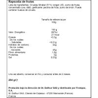 Rapsodia de frutas, ciruela ST.DALFOUR, frasco 284 g Rapsodia de frutas, ciruela ST.DALFOUR, frasco 284 g