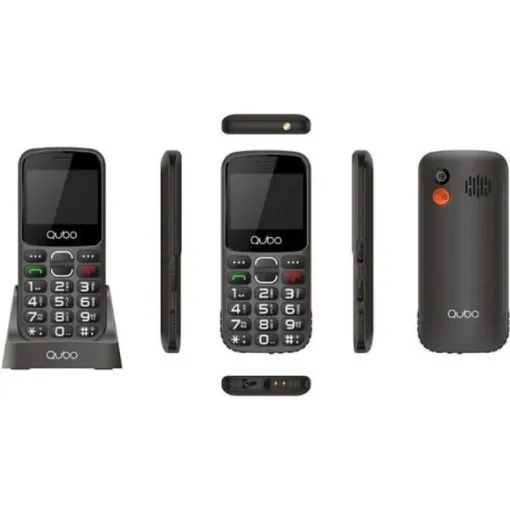 Teléfono móvil solo voz negro, X-230 BKC 4G QUBO