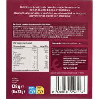 EROSKI zereal eta kakao barratxoak txokolate zuriarekin, kutxa 138 g