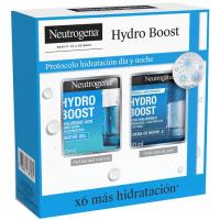 Gel Crema Día y Crema Noche NEUTRÓGENA HYDRO BOOST, pack 1 ud