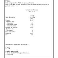 Paleta Gran Reserva JOSELITO, pieza 1 kg