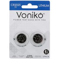 VONIKO CR2025 litiozko botoi pila, 3V, sorta 2 ale