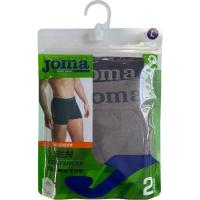 Bóxer hombre sin costuras algodón, gris/marino talla L JOMA, pack 2 uds