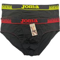 Slip hombre algodón elástico, negro talla XXL JOMA, pack 2 uds