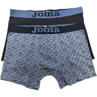 Bóxer hombre algodón elástico, negro talla L JOMA, pack 2 uds