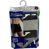 JOMA gizonentzako boxerra, kotoi elastikoa, urdina/grisa M neurria, sorta 2 ale JOMA gizonentzako boxerra, kotoi elastikoa, urdina/grisa M neurria, sorta 2 ale