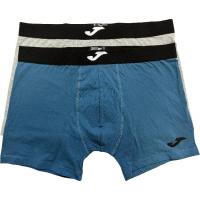 JOMA gizonentzako boxerra, kotoi elastikoa, urdina/grisa XXL neurria, sorta 2 ale