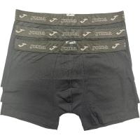 Bóxer hombre algodón elástico, negro talla L JOMA, pack 3 uds