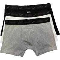 Bóxer hombre algodón elástico, gris/negro talla XL JOMA, pack 3 uds