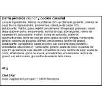 Barrita vegana proteica de galleta y caramelo REDO, 1 ud, 40 g