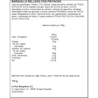 Barquillo relleno de pistacho gourmet FLORBÚ, paquete 110 g