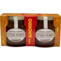 Mermelada de naranja amarga LA VIEJA FÁBRICA, pack 2x290 g
