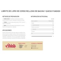 Librito de cerdo relleno de jamón-queso ALDELIS, bandeja aprox. 325 g