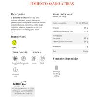 Pimiento em tiras asado a la leña SUQUIPA, bandeja 250 g