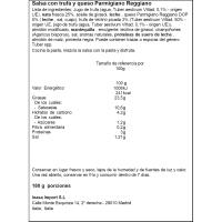 TARTUFI JIMMY trufa eta gazta saltsa, flaskoa 180 g