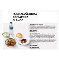Menú individual EROSKI: Albondigas y arroz