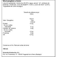 Shot de jengibre y limón KOMVIDA, botellín 100 ml