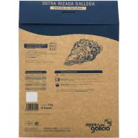 Ostra rizada cocida al natural MARES DE GALICIA, caja 1 kg