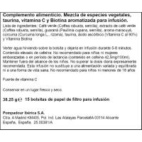 Infusión cafeína y taurina POMPADOUR, caja 15 bolsitas Infusión cafeína y taurina POMPADOUR, caja 15 bolsitas