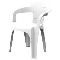 Silla de resina blanca, apilable, Valencia SP