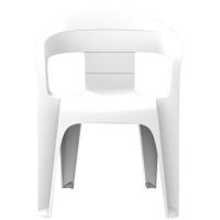 Silla de resina blanca, apilable, Valencia SP
