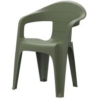 Silla de resina Verde, apilable, Valencia SP