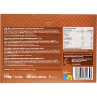 Helado almendrado EROSKI, pack 4x120 ml