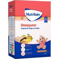 Papilla Desayuno c/ copos de trigo y frutas NUTRIBEN, caja 750 g