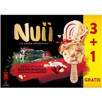 Helado bombón mascarpone con arándanos rojos NUII, caja 360 ml