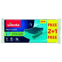 Estropajo Pro Clean VILEDA, pack 2+1 ud