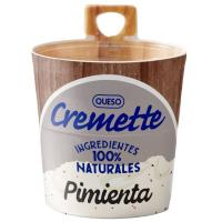 Queso de untar a la pimienta HOCHLAND CREMETTE, tarrina 150 g