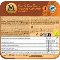 Helado vegano de almendras MAGNUM, pack 3x90 ml