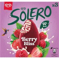 Helado bombón Berry Bliss SOLERO, pack 3x90 ml Helado bombón Berry Bliss SOLERO, pack 3x90 ml